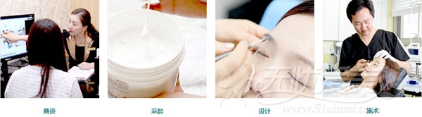 韩国毛杰琳半化妆术过程