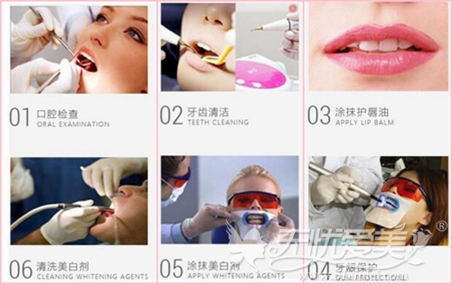 广州美适康牙齿冷光美白过程