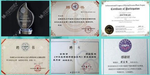 刘俊超医生获得的认证证书